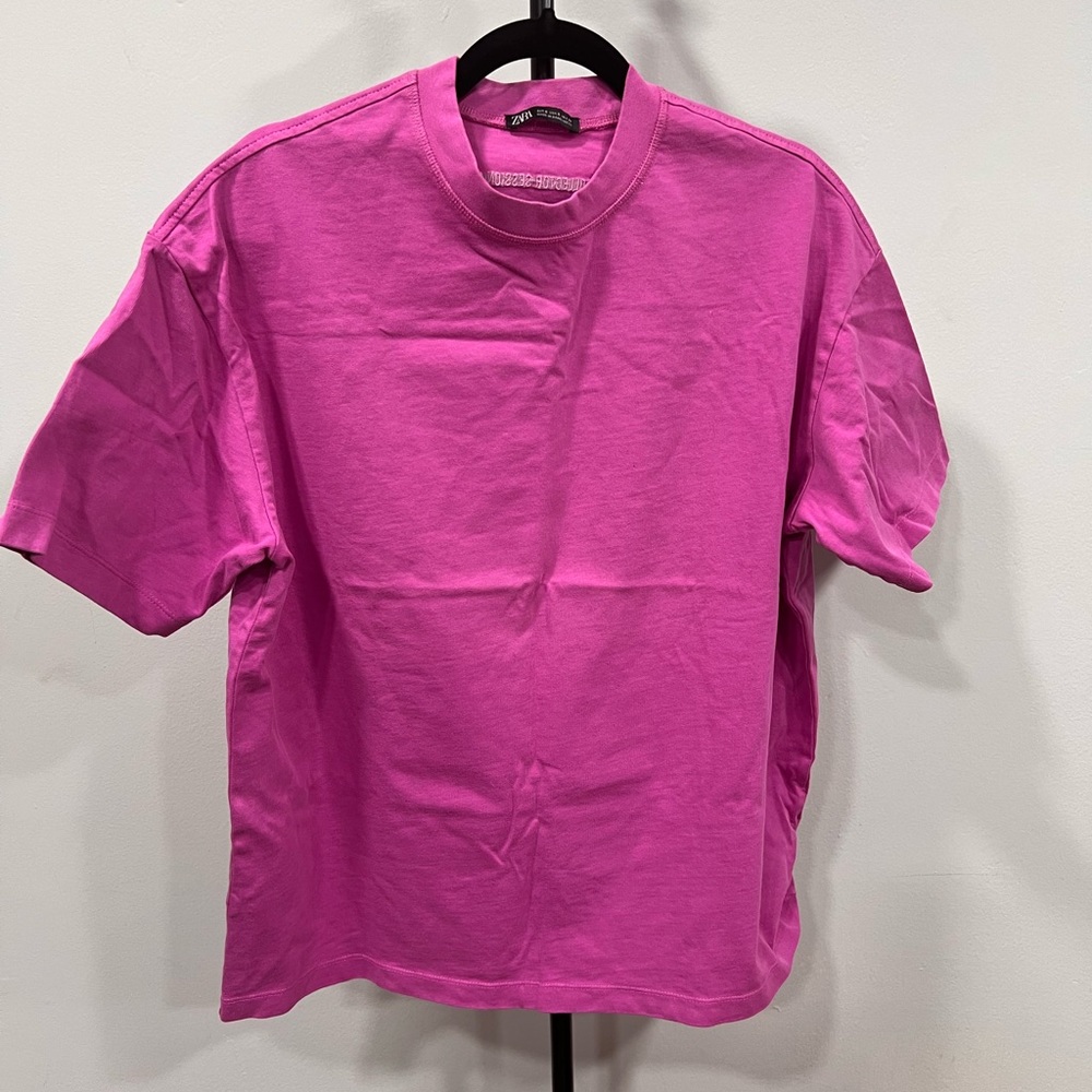 raspberry pink oversized shirt🩷